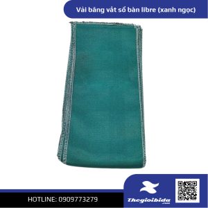 Vải băng vắt sổ bàn libre (xanh ngọc)