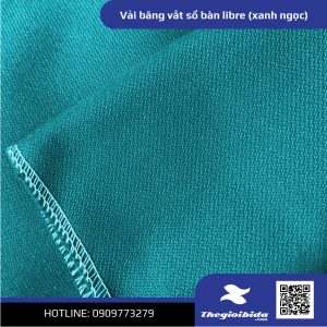 Vải băng vắt sổ bàn libre (xanh ngọc)