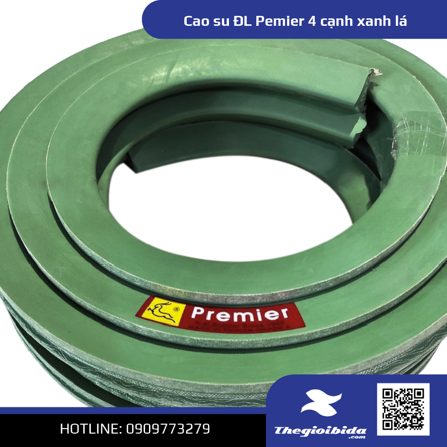 Cao su ĐL Pemier 4 cạnh xanh lá