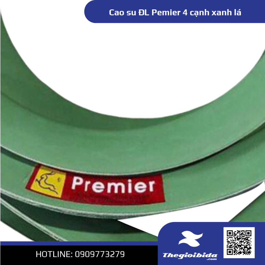 Cao su ĐL Pemier 4 cạnh xanh lá