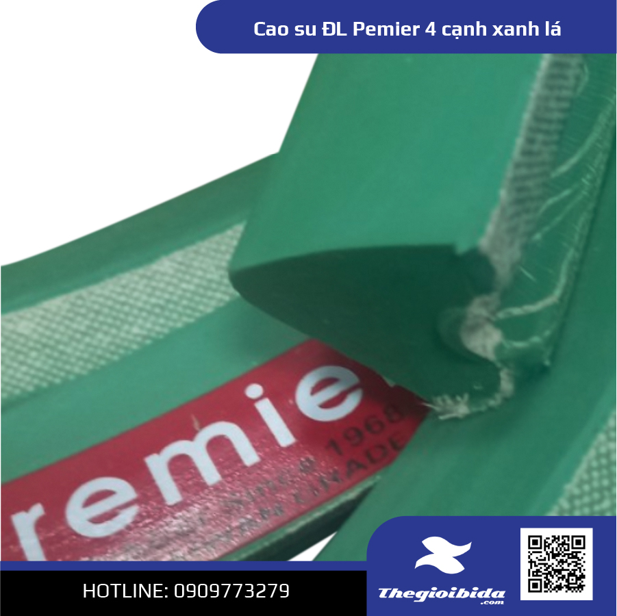 Cao su ĐL Pemier 4 cạnh xanh lá