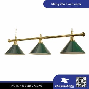 Máng đèn 3 nón (màu xanh)