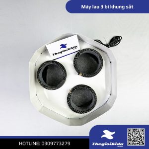Máy lau bida 3 bi khung sắt