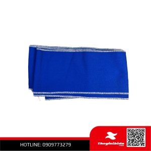 Vải Băng vắt sổ xanh dương