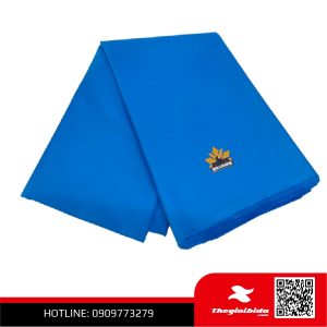 Vải xi Hàn logo màu e (Xanh nhạt)