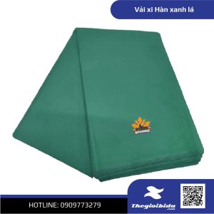 Vải xi Hàn xanh lá
