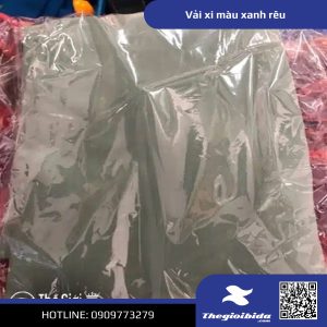 Vải bida xi màu xanh rêu