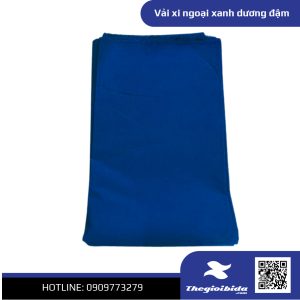 Vải xi ngoại xanh dương đậm