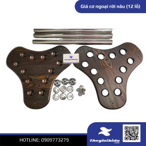 Giá cơ ngoại rời nâu (12 lỗ)