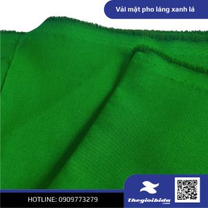 Vải mặt pho láng xanh lá