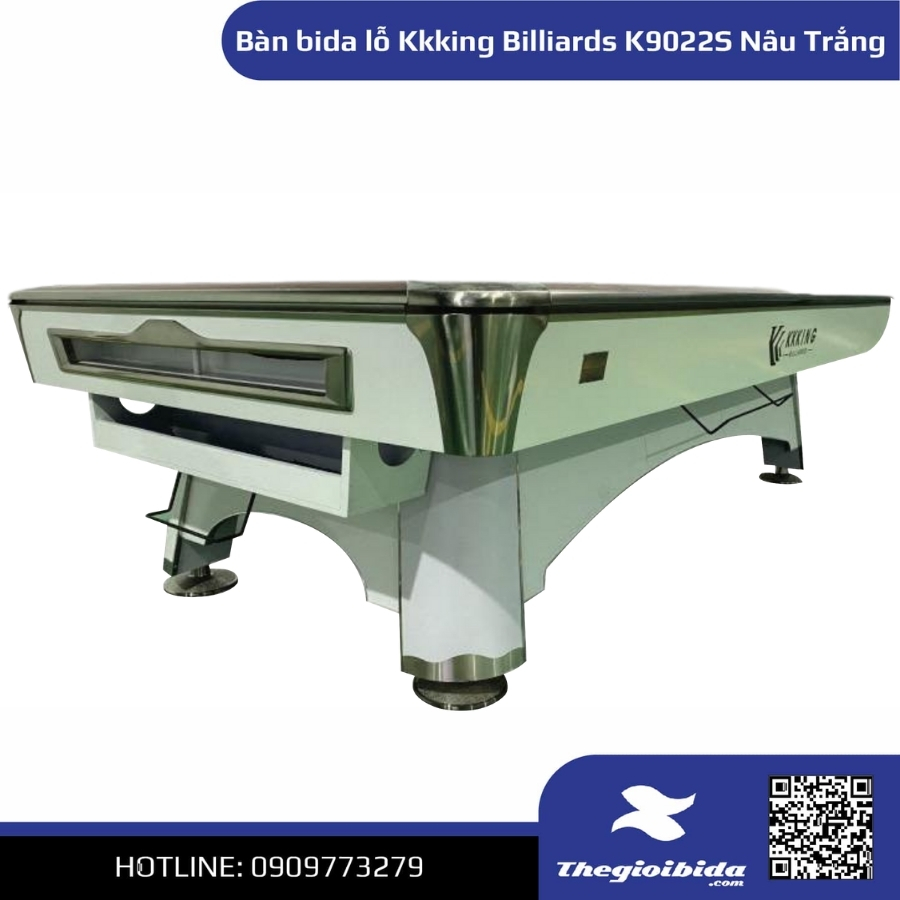 Bàn bida lỗ Kkking Billiards K9022S (Nâu trắng) (4)
