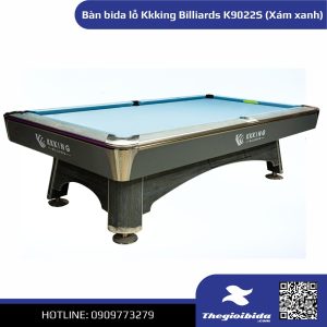 Bàn bida lỗ Kkking Billiards K9022S (Xám xanh).jpg