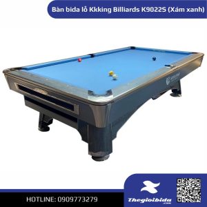 Bàn bida lỗ Kkking Billiards K9022S (Xám xanh).jpg