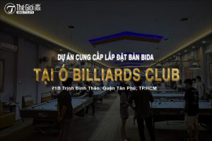 Dự án cung cấp lắp đặt Bàn Bida tại Ó Billiards Club