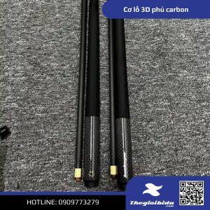 Cơ bida lỗ 3D phủ carbon