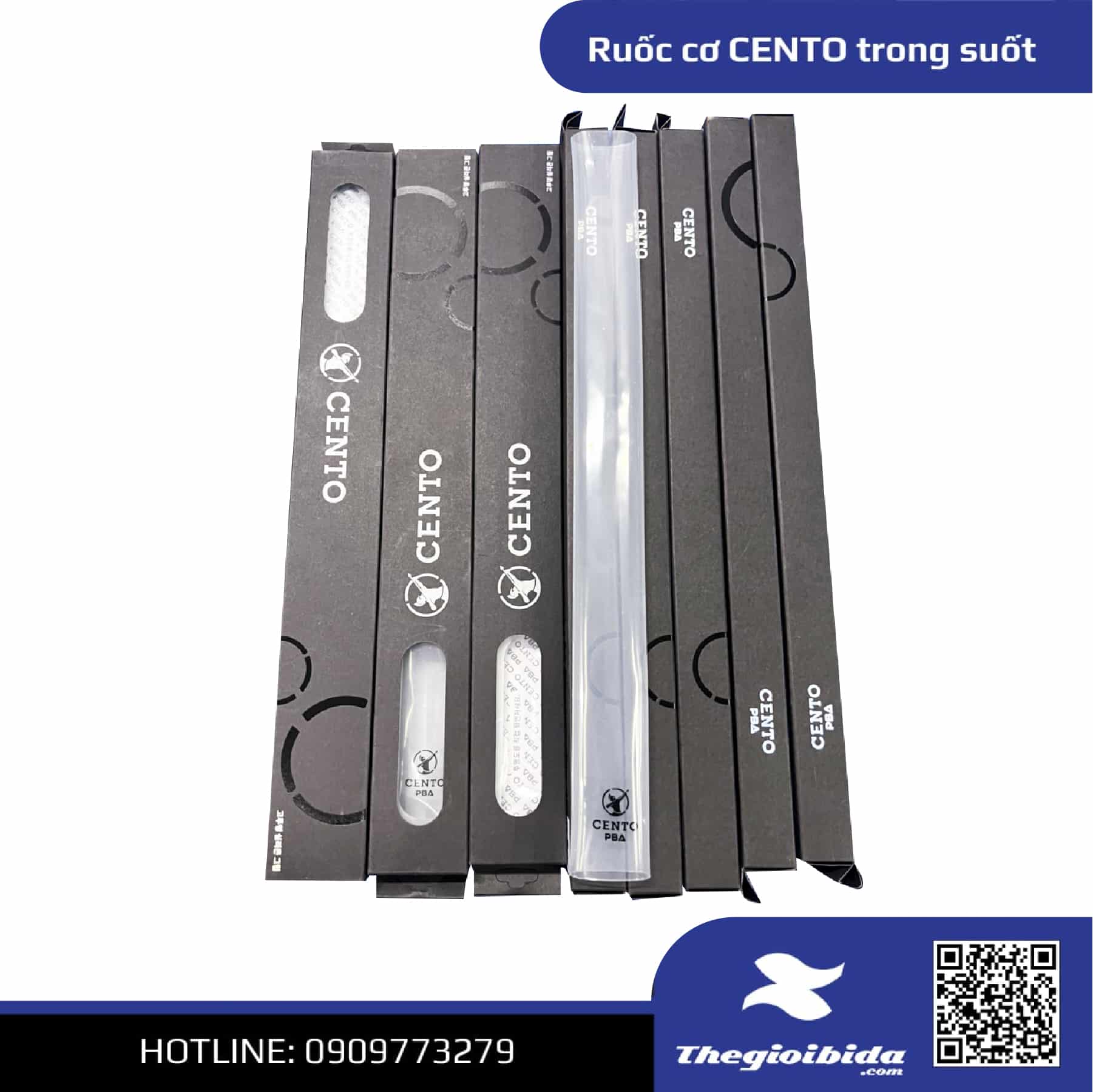 Ruốc cao su trong suốt PBA Cento Hàn Quốc