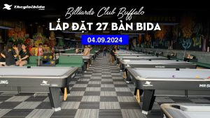 Dự án lắp đặt 27 bàn được thực hiện bởi Thế Giới Bida